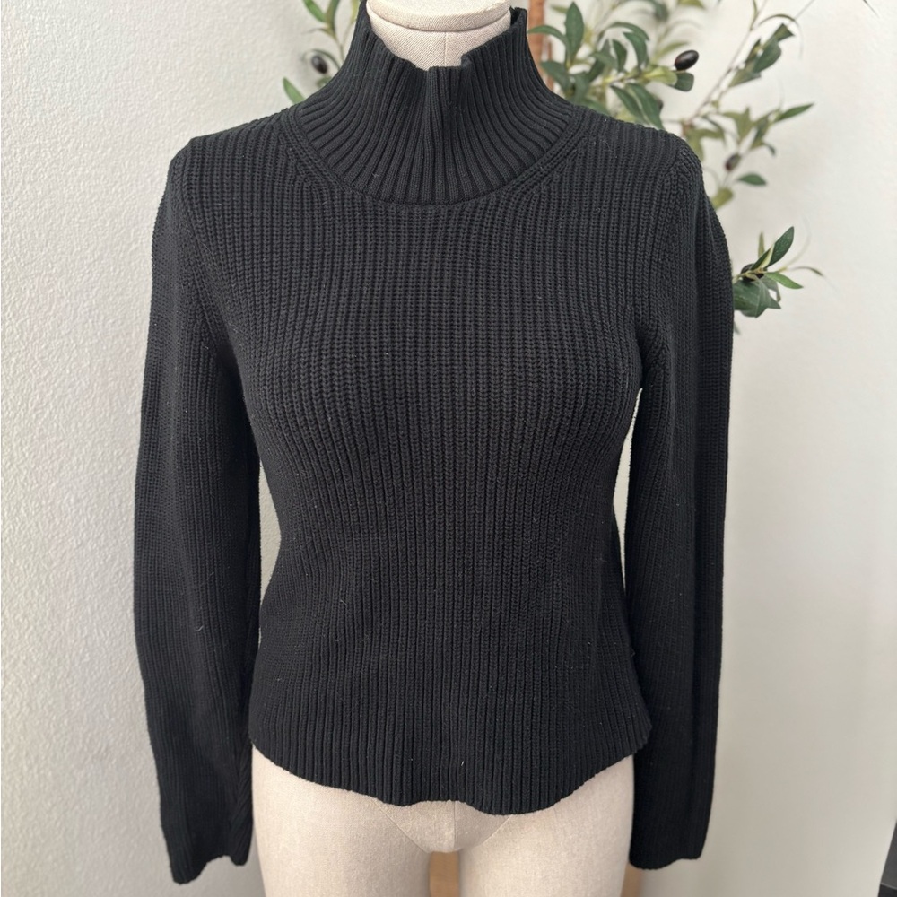 French Connection Black Cowl Neck Sweater